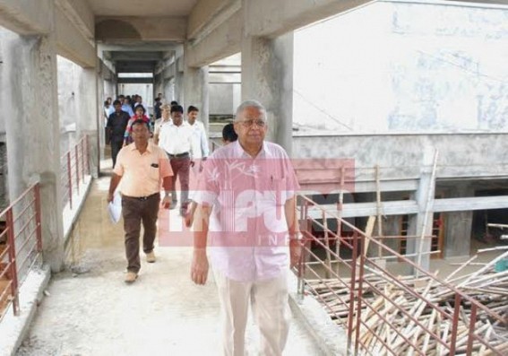 Governor visits work progress of new Raj Bhawan 